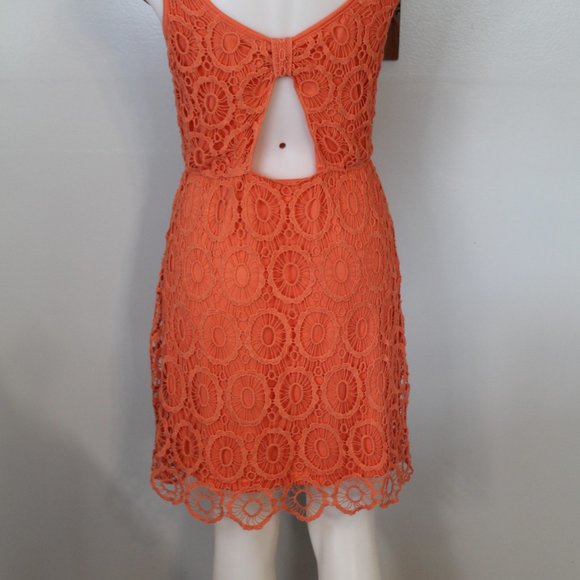 LC Lauren Conrad Crochet Open-Back Sleeveless Dress - Picture 5 of 8